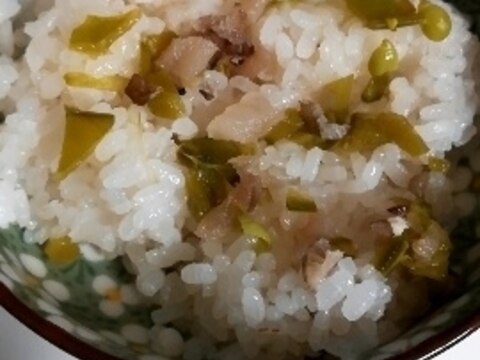 離乳食★きのこスナップエンドウごはん